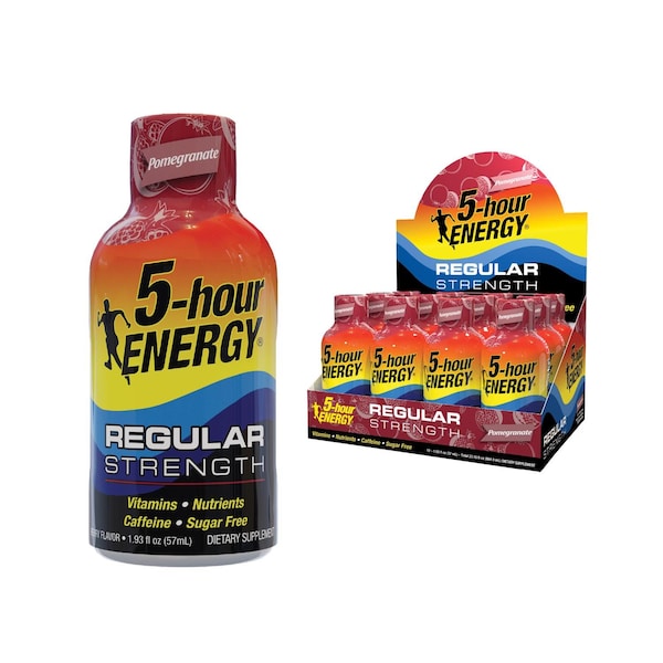 5 Hour Energy 5-hour Energy Regular Strength Sugar Free Pomegranate Energy Shot 1.93 oz - 818125