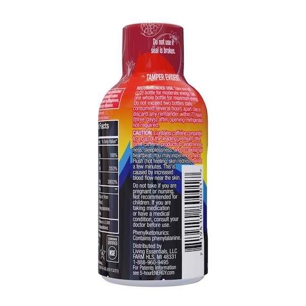 5 Hour Energy 5-hour Energy Regular Strength Sugar Free Pomegranate Energy Shot 1.93 oz - 818125