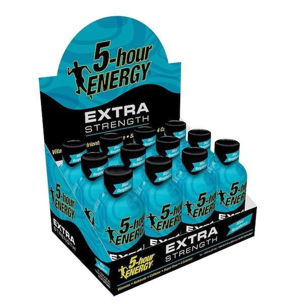 5 Hour Energy 5-Hour Energy Extra Strength Blue Raspberry Energy Shot 1.93 oz., PK216 - 768123