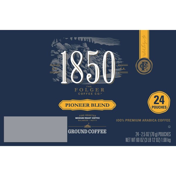Folgers Folgers 1850 2.5 oz. Pioneer Blend, PK24 - 2550021511