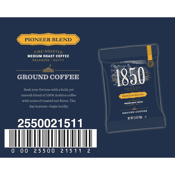 Folgers Folgers 1850 2.5 oz. Pioneer Blend, PK24 - 2550021511