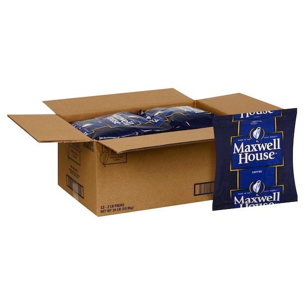 Maxwell House Maxwell House Coffee Vending Whole Bean Coffee 2lbs, PK12 - 10043000399641
