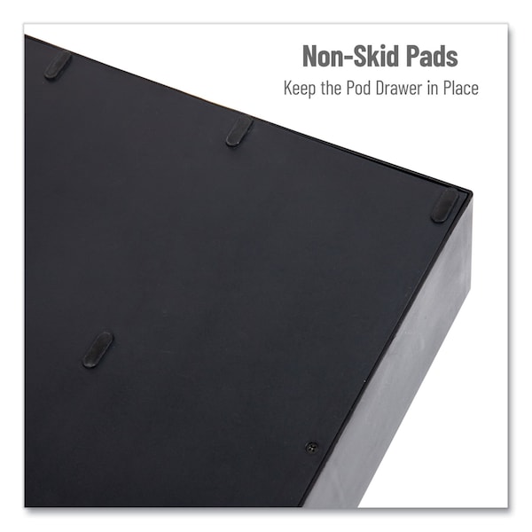Mind Reader Two-Tier Six-Drawer Single Serve Coffee Pod Drawer, 14 x 12.25 x 4.75, Black - TRY6PC-BLK