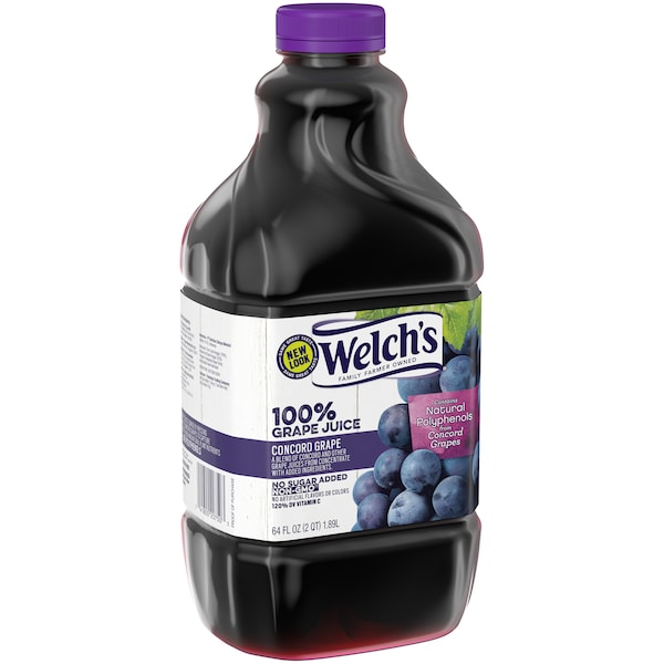Welchs Welch's 100% Purple Grape Plastic Juice 64 oz. Bottle, PK8 - WPD21100