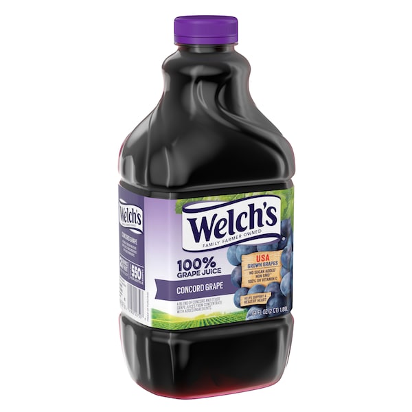 Welchs Welch's 100% Purple Grape Plastic Juice 64 oz. Bottle, PK8 - WPD21100