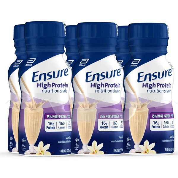 Ensure Ensure High Protein Vanilla For 8 oz. Bottle, PK24 - 64117