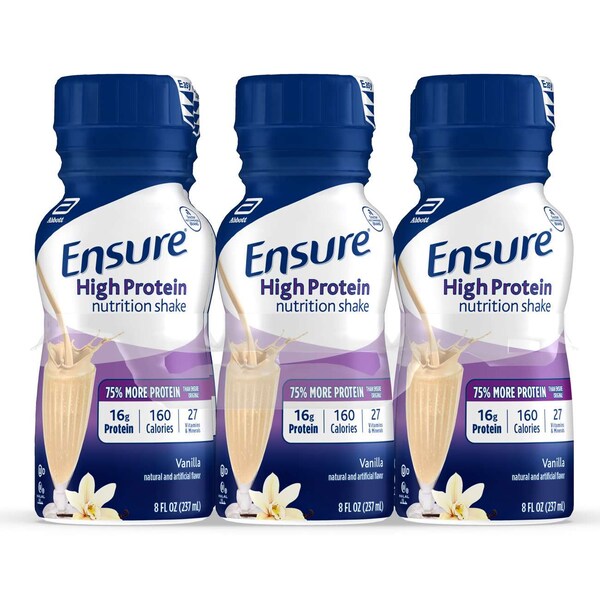 Ensure Ensure High Protein Vanilla For 8 oz. Bottle, PK24 - 64117