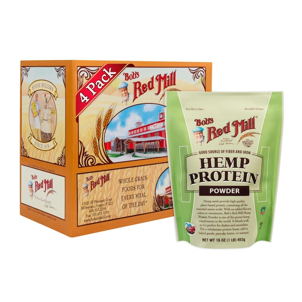 Bobs Red Mill Natural Foods Bob's Red Mill Hemp Protein Powder 16 oz. Bag, PK4 - 2903S164
