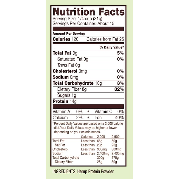 Bobs Red Mill Natural Foods Bob's Red Mill Hemp Protein Powder 16 oz. Bag, PK4 - 2903S164