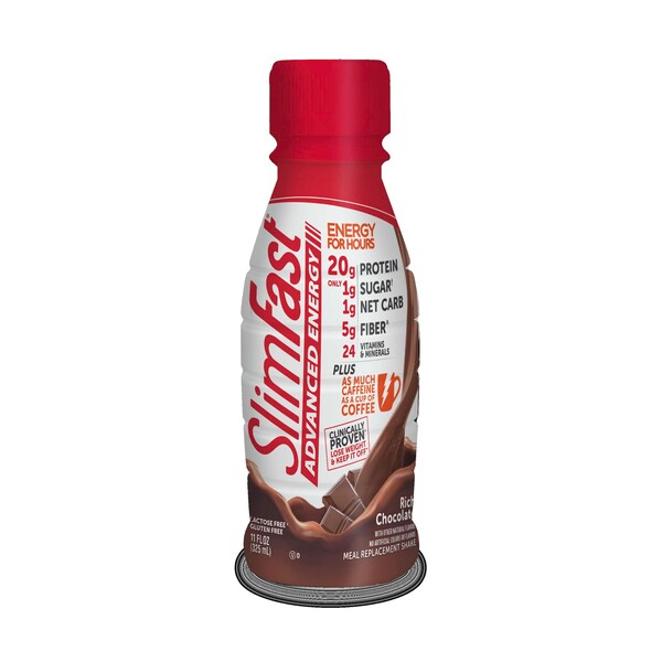 Slimfast Slimfast Advanced Energy RTD Rich Chocolate Shake 11 oz., PK12 - 74052