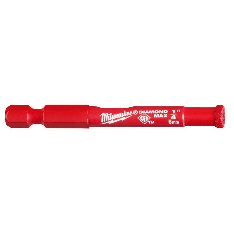 Broca de diamante Milwaukee de 1/4 de pulgada - 49-56-0505