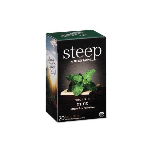 Bigelow Tea Co Bigelow, Steep Tea, Mint, 1.41 Oz Tea Bag, 20PK - 17709