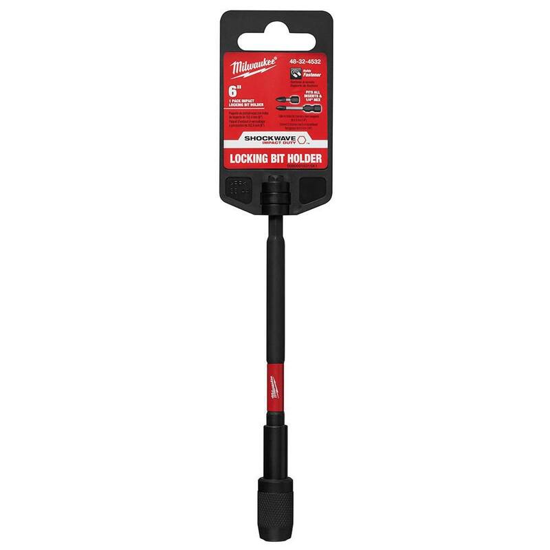 Milwaukee SHOCKWAVE Impact Duty 6 pulgadas Soporte de Bits Magnético con Bloqueo - 48-32-4532