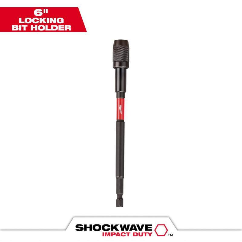 Milwaukee SHOCKWAVE Impact Duty 6 pulgadas Soporte de Bits Magnético con Bloqueo - 48-32-4532