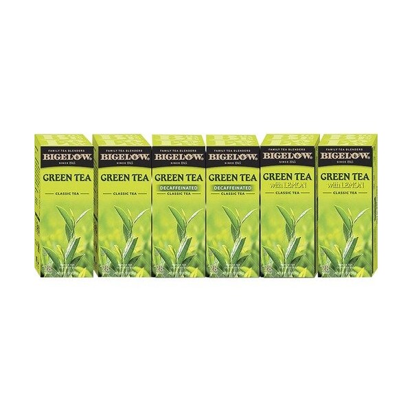 Bigelow Tea Co GREEN TEAS, GREEN TEA/GREEN TEA W/ LEMON, 6PK - BTC10578