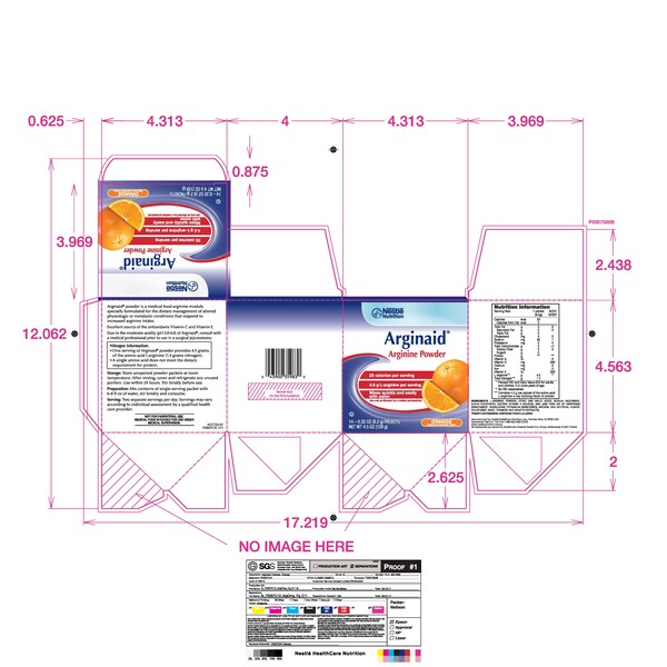 Nestle Nestle Arginaid Orange Arginine Powder 0.32 oz. Packets, PK56 - 10043900359837