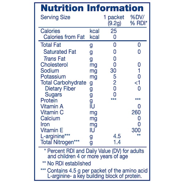 Nestle Nestle Arginaid Orange Arginine Powder 0.32 oz. Packets, PK56 - 10043900359837