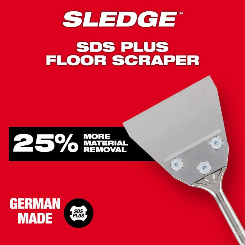 Milwaukee 5 in. x 10 in. SLEDGE SDS-PLUS Floor Scraper - 48-62-6046