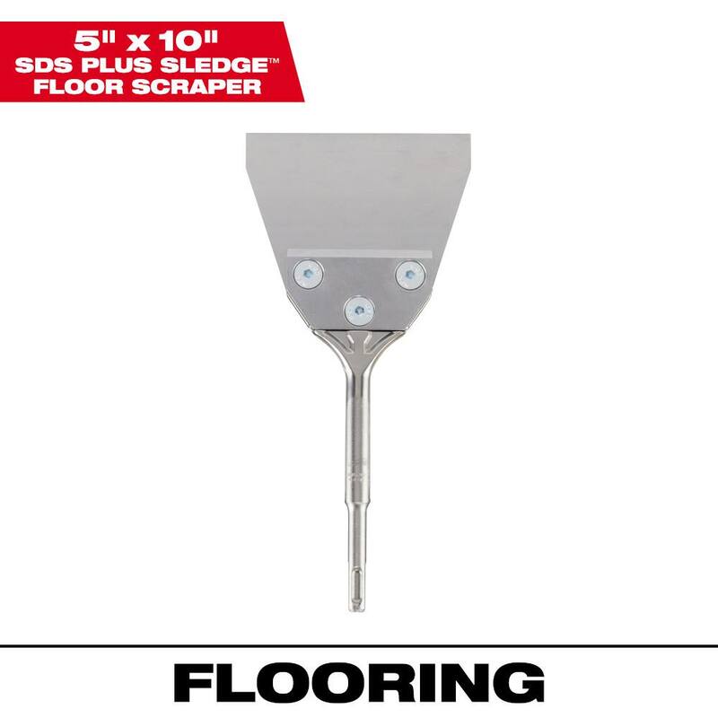 Milwaukee 5 in. x 10 in. SLEDGE SDS-PLUS Floor Scraper - 48-62-6046