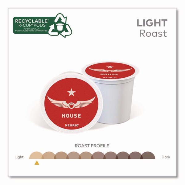 Intelligentsia House Blend Coffee K-Cups, Light Roast, 20PK - 5000371868