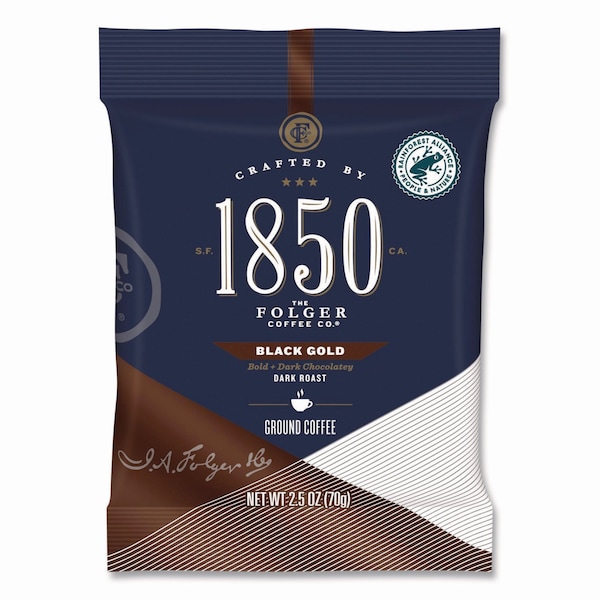 1850 Coffee, 100% Arabica, Fraction Pack, Caffeinated, Ground, 60 oz, 24 PK - 21512
