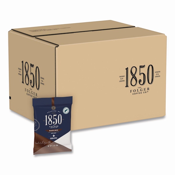 1850 Coffee, 100% Arabica, Fraction Pack, Caffeinated, Ground, 60 oz, 24 PK - 21512