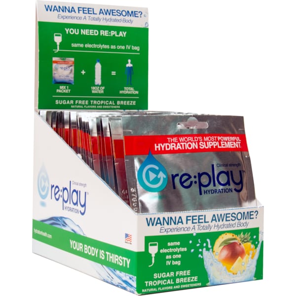 Hydration Health Products Re:play Hydration Powder, Tropical Breeze, PK450 - 31104