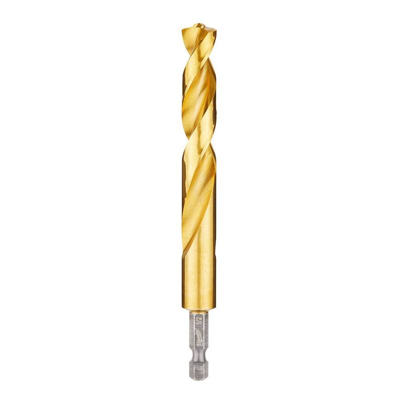 Broca de Titanio Milwaukee SHOCKWAVE de 1/2 pulgadas - 48-89-4629