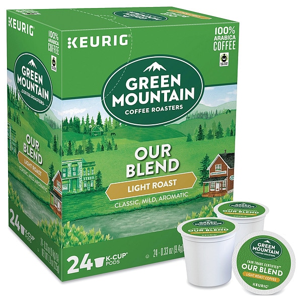 Green Mountain Coffee Coffee, Our Blend, Pod, Caffeinated, Ground, 1.98 lb, 96 PK - 6570