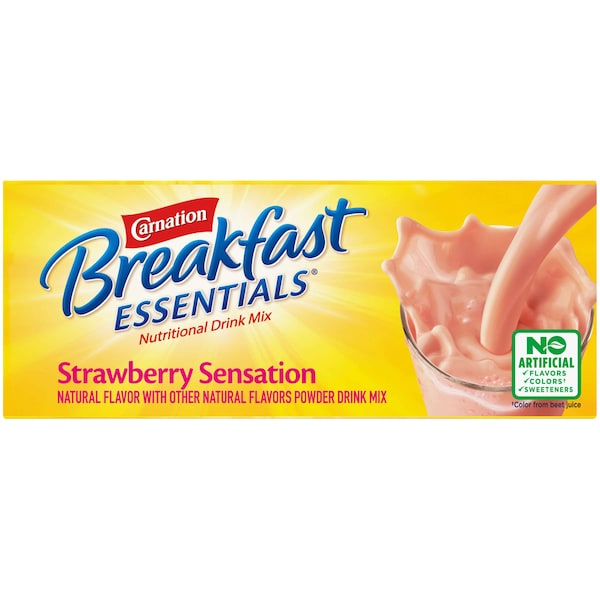 Carnation Carnation Strawberry Breakfast Essentials Drink Mix 12.6 oz., PK6 - 00050000486502