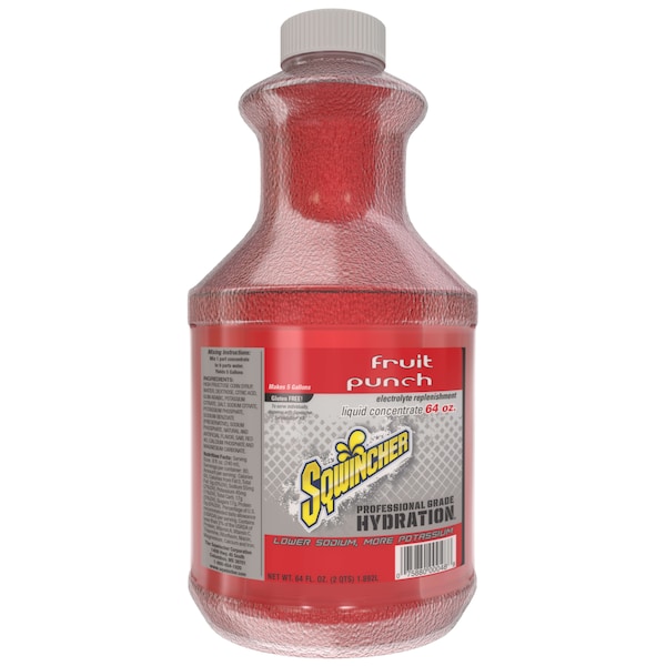 Sqwincher Fruit Punch Liquid Concentrate Sqwincher 5 gal. Yield, PK6 - X367-M7600