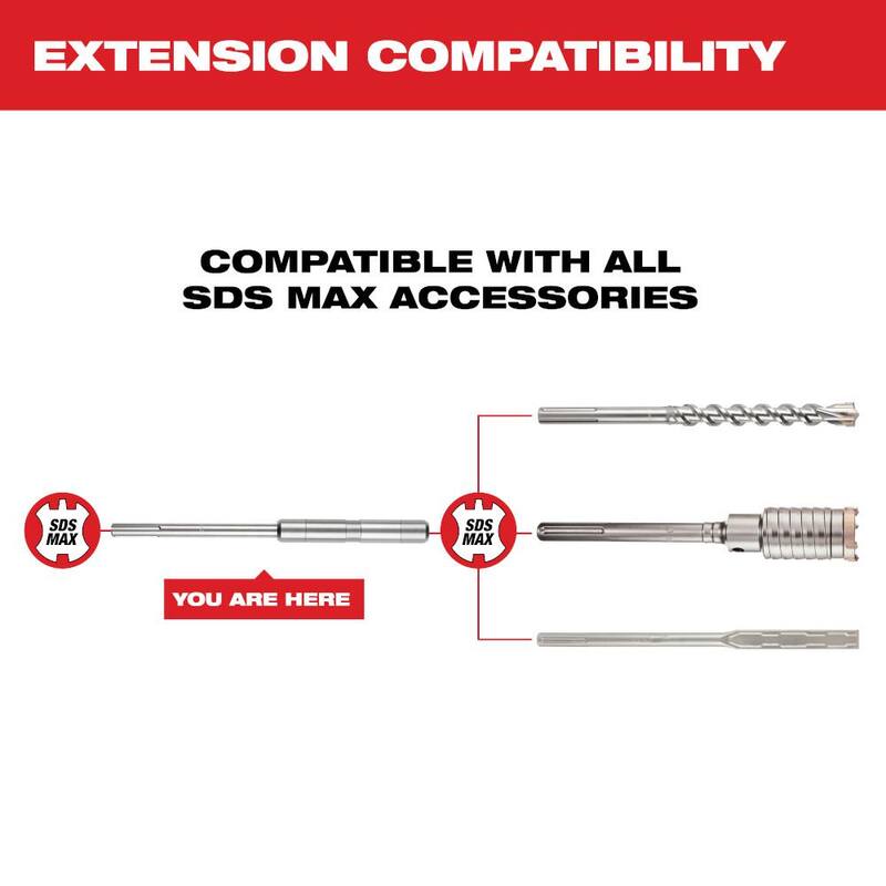 Milwaukee MAX-LOK SDS MAX 15 in. EXTENSION - 48-20-6951

EXTENSIÓN MAX-LOK SDS MAX de Milwaukee de 15 pulgadas - 48-20-6951
