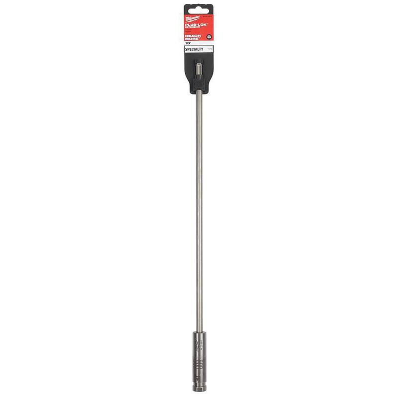Milwaukee PLUSLOK Extensión de broca de carburo SDS-PLUS de 18 pulgadas - 48-20-6945