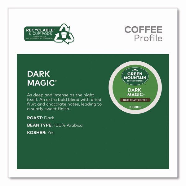 Green Mountain Coffee Dark Magic Extra Bold Coffee K-Cups, 0.4 oz, 48PK - 5000356566