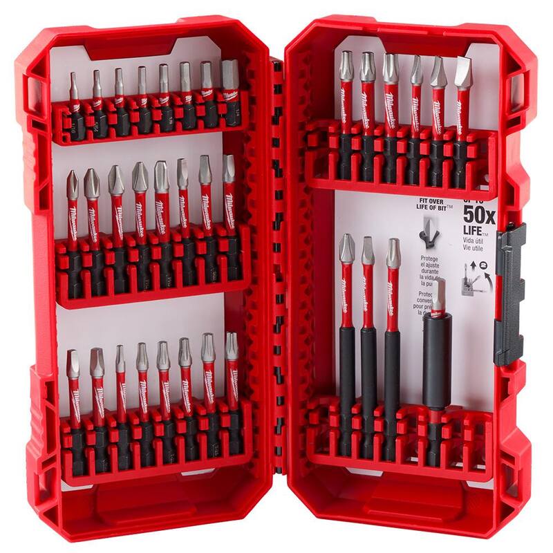 Juego de puntas de destornillador de acero aleado Milwaukee SHOCKWAVE Impact Duty (35 piezas) - 48-32-4032