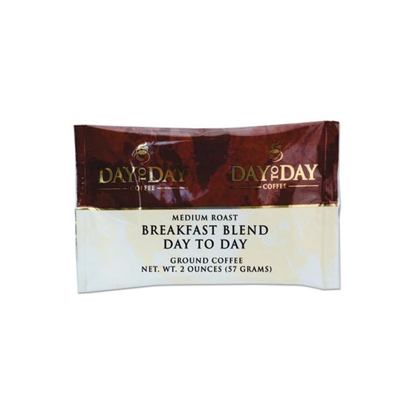 Papanicholas Coffee Day-to-Day, 100% Pure Coffee, Breakfast Blend, 2 Oz Pack, 42PK - 22002
