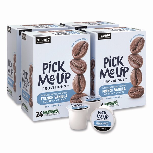 Pick Me Up Provisions French Vanilla Coffee K-Cups, 96PK - PM62434CT