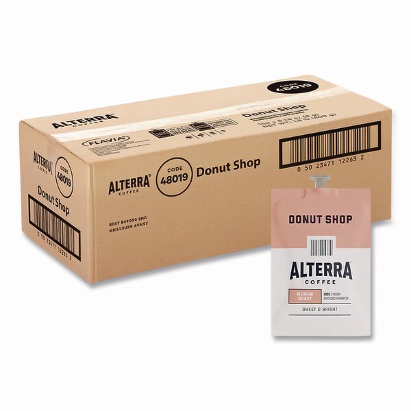 Alterra Coffee Freshpack Pods, Donut Shop Blend, Medium Roast, 0.28 oz, 100PK - MDRA200