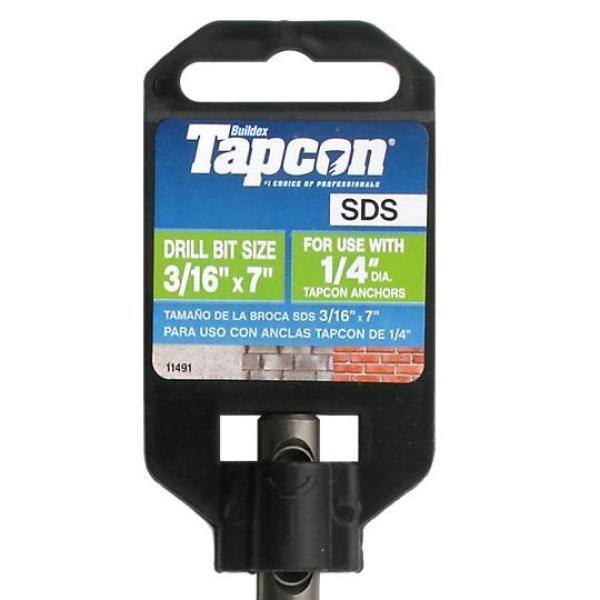 Broca de carburo SDS de 3/16 pulgadas para Tapcon (1 pieza) - 11491