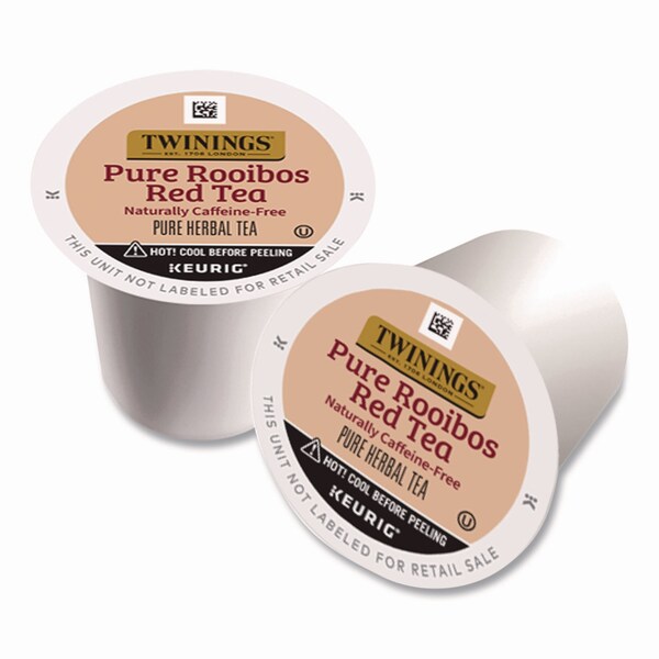 Twinings Tea K-Cups, Pure Rooibos Red Tea, 0.12 oz, 24PK - TNA85791