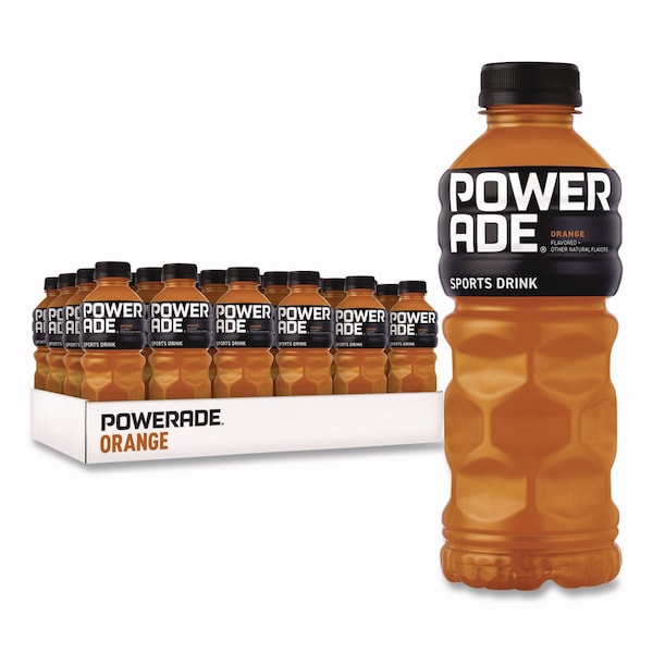 Powerade Sports Drink, Orange, 20 oz Bottle, 24PK - 049000032789