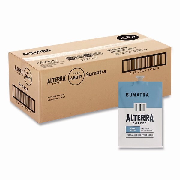 Alterra Coffee Freshpack Pods, Sumatra Blend, Dark Roast, 0.3 oz, 100PK - MDRA194