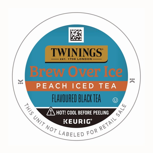 Twinings Brew Over Ice K-Cups, Peach, 24PK - TNA23196