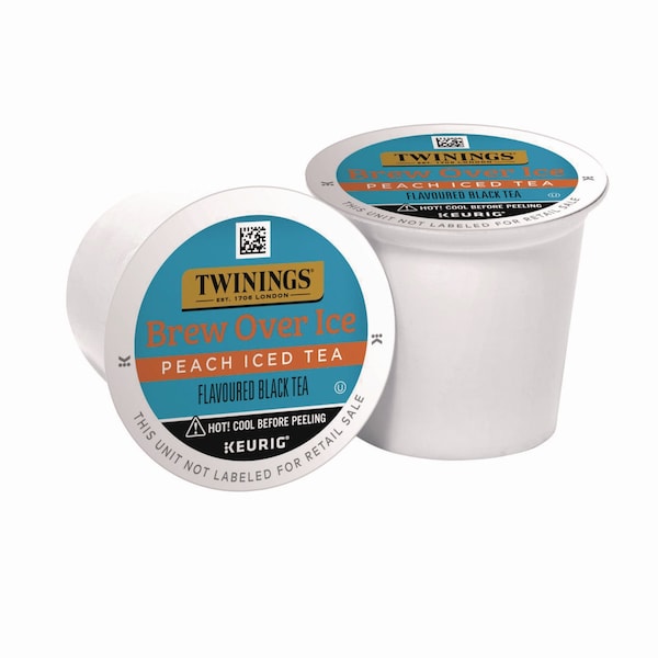 Twinings Brew Over Ice K-Cups, Peach, 24PK - TNA23196