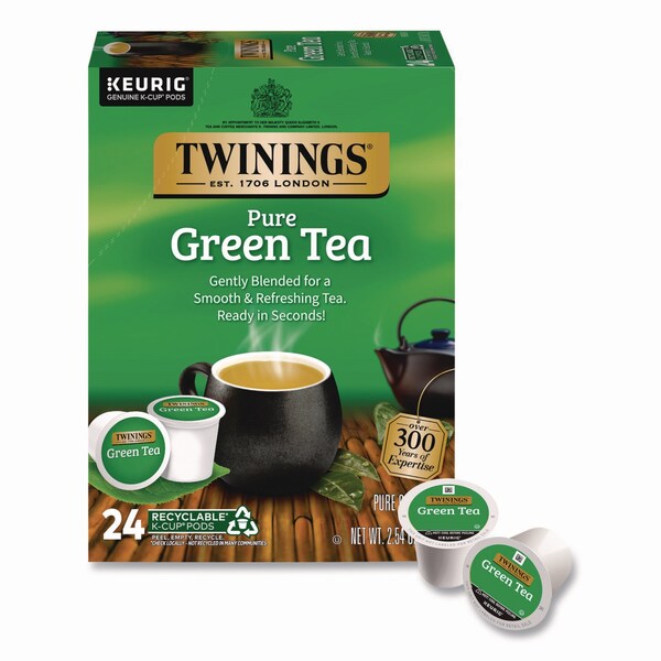 Twinings Tea K-Cups, Green Tea, 0.11 oz, 24PK - TNA85788