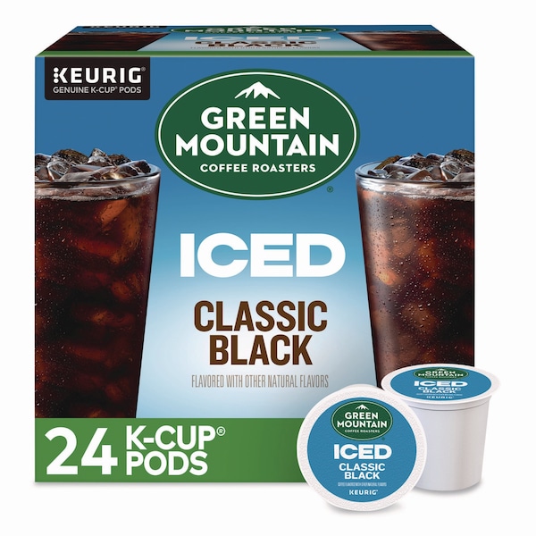 Green Mountain Coffee Classic Black Brew Over Ice Coffee K-Cups, 0.4 oz, 24PK - 5000372042