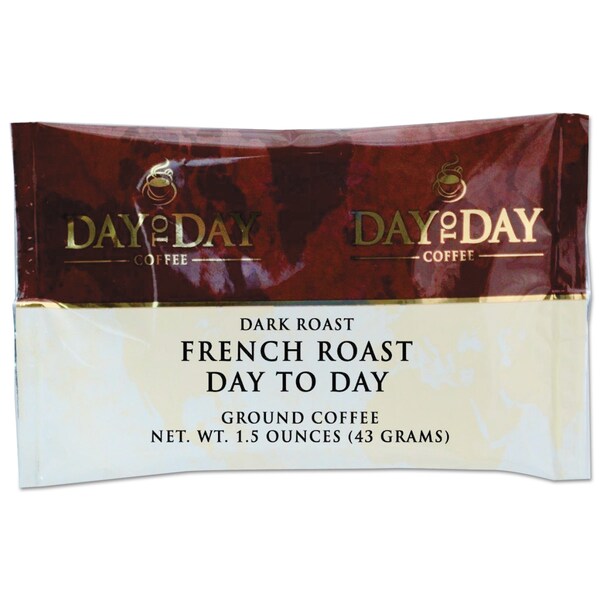 Day To Day Coffee Pure Coffee, French Roast, 1.5 oz Pack, 42PK - PCO22005