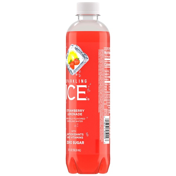 Sparkling Ice Sparkling Ice Strawberry Lemonade 17 oz., PK12 - FG00061