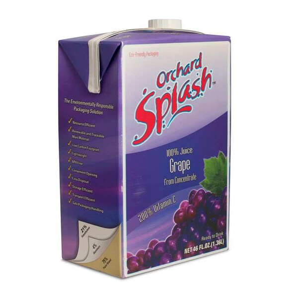 Orchard Splash Orchard Splash-46 oz. RTD Grape 100%, PK12 - 46030