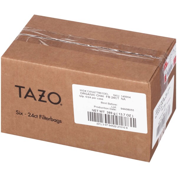 Tazo Tazo Organic Chai Tea Bag, PK144 - 00794522210107